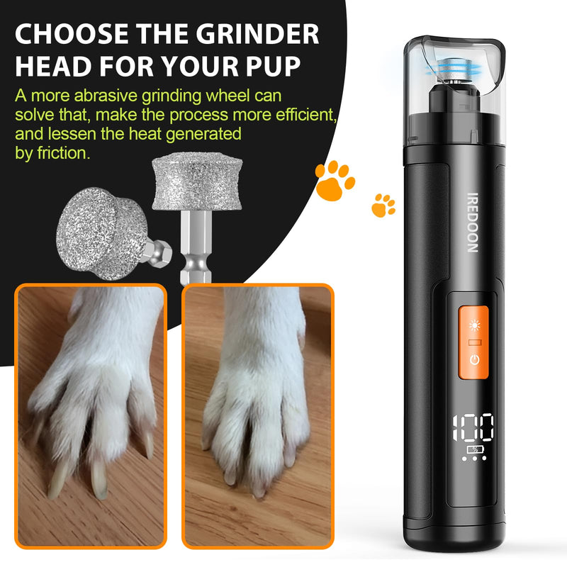 Dog Nail Grinder Replacement Head-Integrated Grinding Head for Casfuy and Most Brands, Highly Efficient, Safe and Durable (2pcs) 2Pack 60# - PawsPlanet Australia