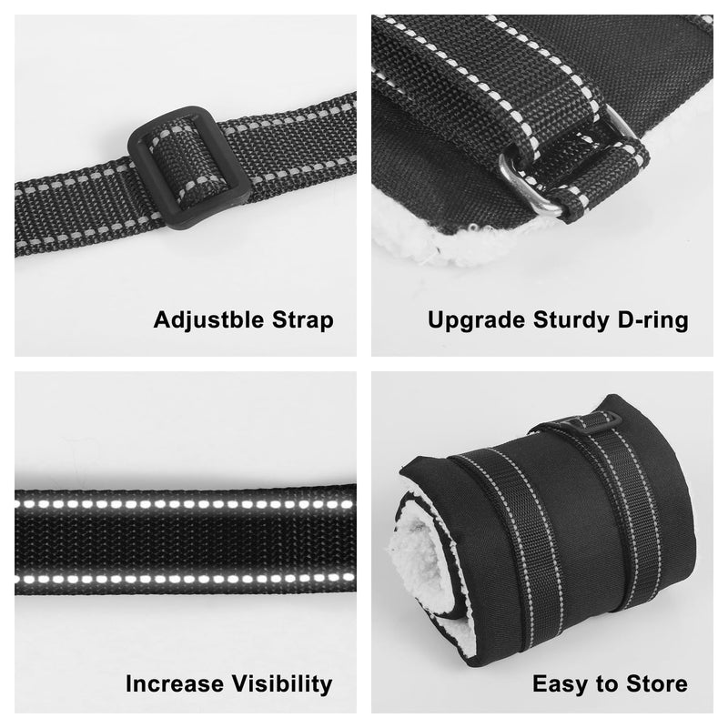 FEimaX Portable Dog Sling for Back Legs Adjustable Harness for Dogs Hind Leg Support Soft Lift Support and Rehab Harness for Weak Rear Legs Help Injured Disabled and After Surgery Dogs Small to Large Black M - PawsPlanet Australia