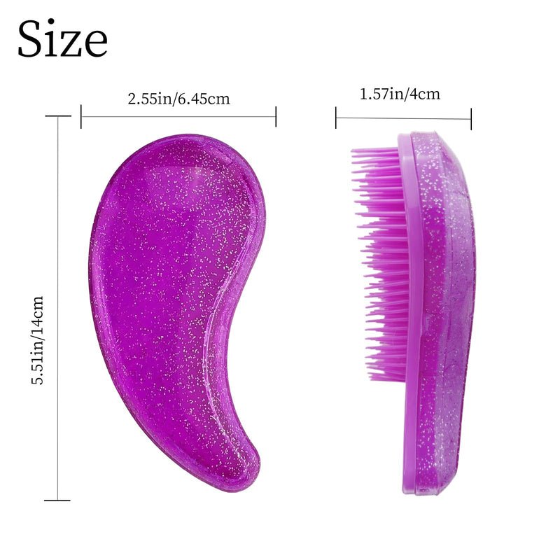 Small Dog Brush- Grooming Tool for Teddy, Yorkies, Maltese, Shih Tzu, Chihuahua - Puppy Hair Brush (Glitter Rose Red) Glitter Rose Red - PawsPlanet Australia