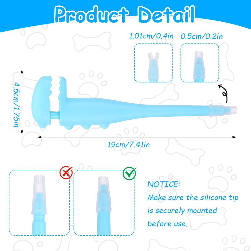 Pet Pill Shooter for Cat Safe Easy Pill Popper Pet Medical Feeding Dispenser Tool Dog Piller Medicine Feeder with 2 Premium Soft Silicone Tips for Cats Puppies and Small Animals - PawsPlanet Australia