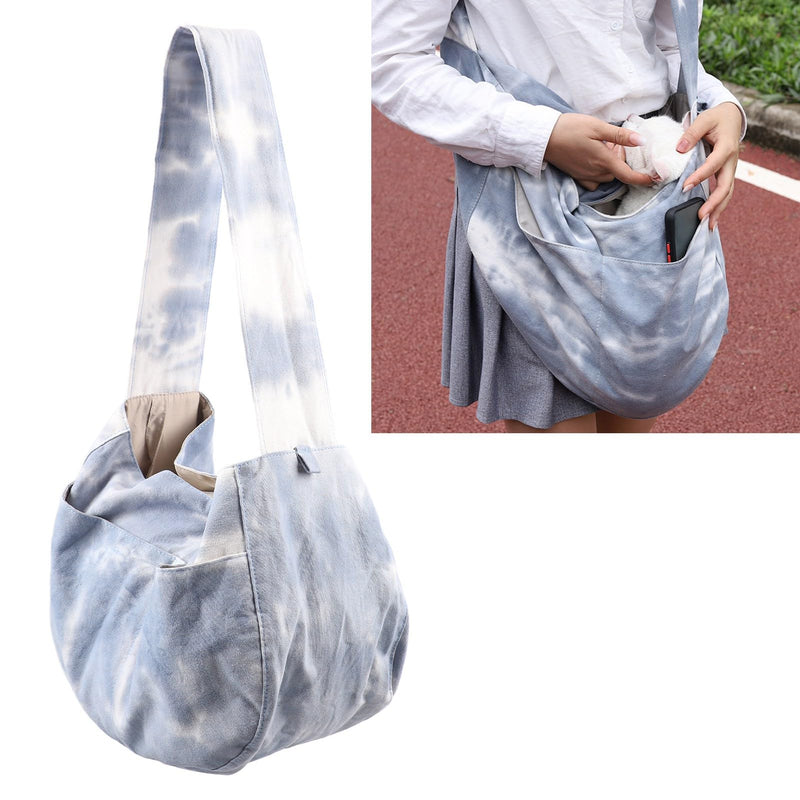 Dog and Cat Sling Carrier, Hands Reversible Pet Bag Soft Pouch and Tote Design Suitable for Puppy Small Dogs and Cats for Outdoor Travel - PawsPlanet Australia