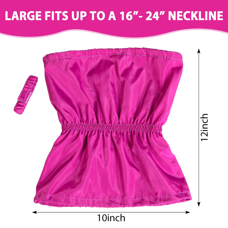 2 Pcs Waterproof Dog Shower Cap Dogs Snood 11.81" Dog Bath Cap with Adjustable Strap Dog Ear Covers for Bath Dog Rain Hat for Washing Raining Swimming Ear Prevention, Purple - PawsPlanet Australia