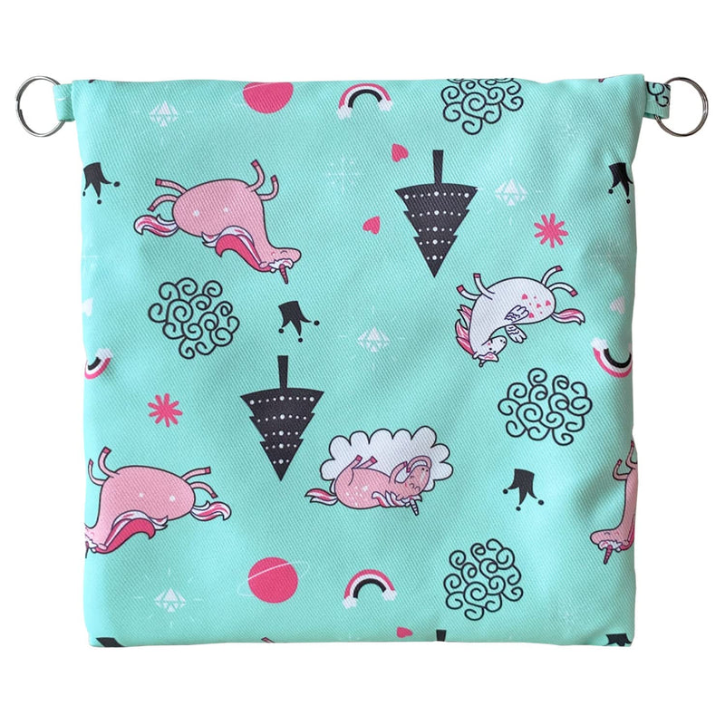 Handmade Faux Rabbit Fur Sugar Glider Bonding Carry Pouch Portable Small Animal Carrier Bag Small Animal Bonding Crossbody Strap for Hamster Rat Gerbil Other Small Pet Sleeping Bag with Vent (Green) Green