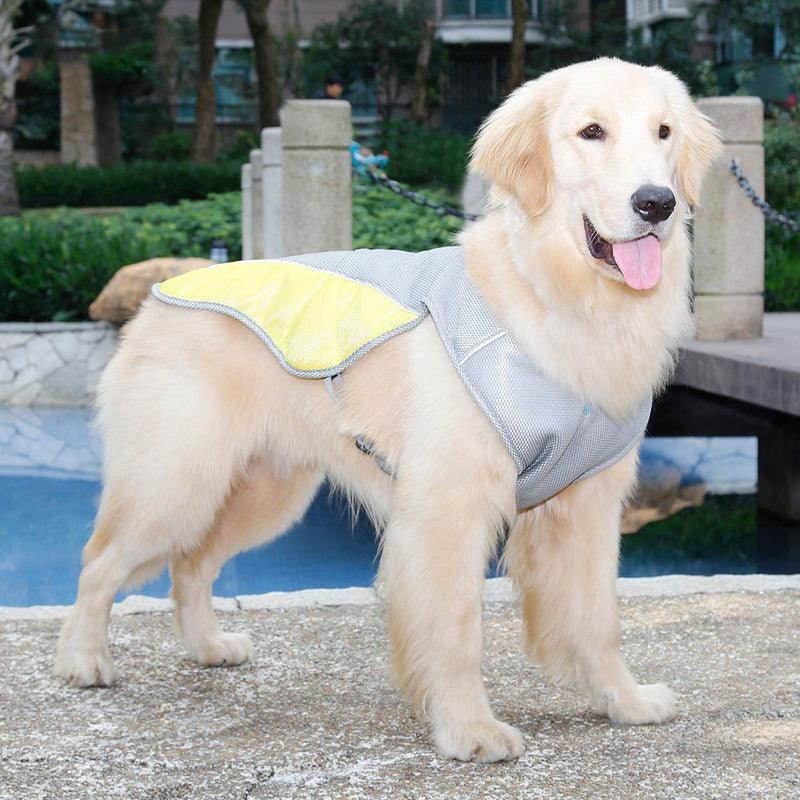 Dog Cooling Vest Harness Outdoor Puppy Cooler Jacket Reflective Safety Sun-proof Pet Hunting Coat, Best for Small Medium Large Dogs (XXL(Chest 29.2"-35.4")) XXL(Chest 29.2"-35.4")