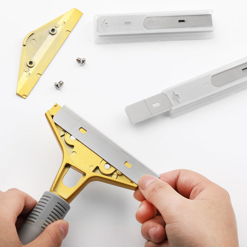 Bates- Replacement Scraper Blades with Dispenser, 4 Inch, 2 Pack, 10 pcs/pack, Carbon Steel Razor Blades, Floor Scrapper Blade, Replacement Razor Blades, Paint Scraper Blades, 4 Inch Scraper Blades - PawsPlanet Australia
