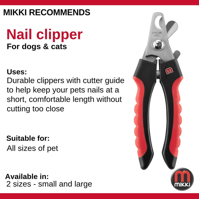 Mikki Dog, Cat Claw and Nail Clipper, Trim, Scissor for Grooming - for Large Pet Breeds - Large