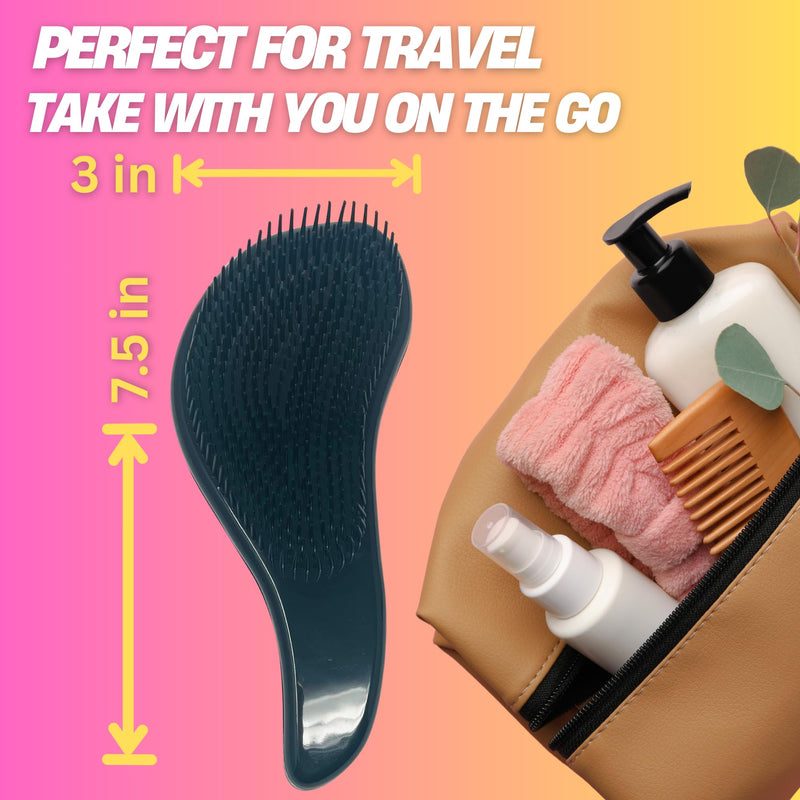 G.B.S Pet Deshedding Tools 3 Pack - Wave Fur Brush, Shampoo Brush, and Massager Brush - Perfect for Dogs or Cats Black - PawsPlanet Australia