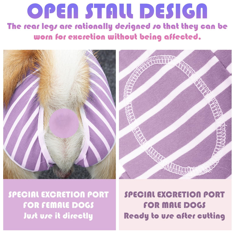 TYXHXTF Dog Bodysuit After Surgery Castration, Recovery Suit for Dogs, Dog Bodysuit After Castration Male Wound Protection Suits for Dogs, Dog Body Suit After Surgery Dog, Pink XL