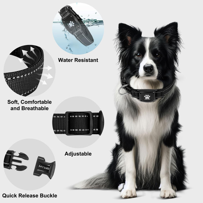 GPS Dog Collar Tracker 2-in-1,Reflective Waterproof Adjustable Pet Collar,iOS-Only,Ideal for Dog Tracking pet Tracker,for Small to Large Dogs,Real-Time Tracking,No Monthly Fees(Black,Large) - PawsPlanet Australia