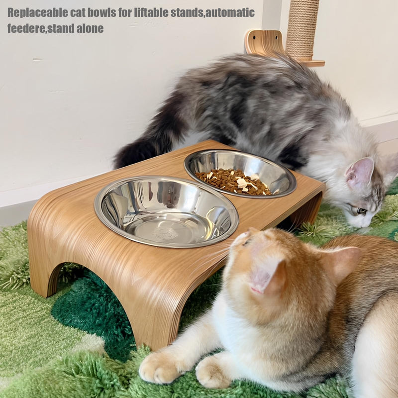 4 Pcs Stainless Steel Cat Bowls,5.5 Inches Metal Cat Bowl, Cat Food Bowls for Indoor Cats, Whisker Fatigue Cat Bowl, Shallow Cat Food Dish, Kitten Food Bowl, Elevated Food Bowls for Cats 5.5 inches - PawsPlanet Australia