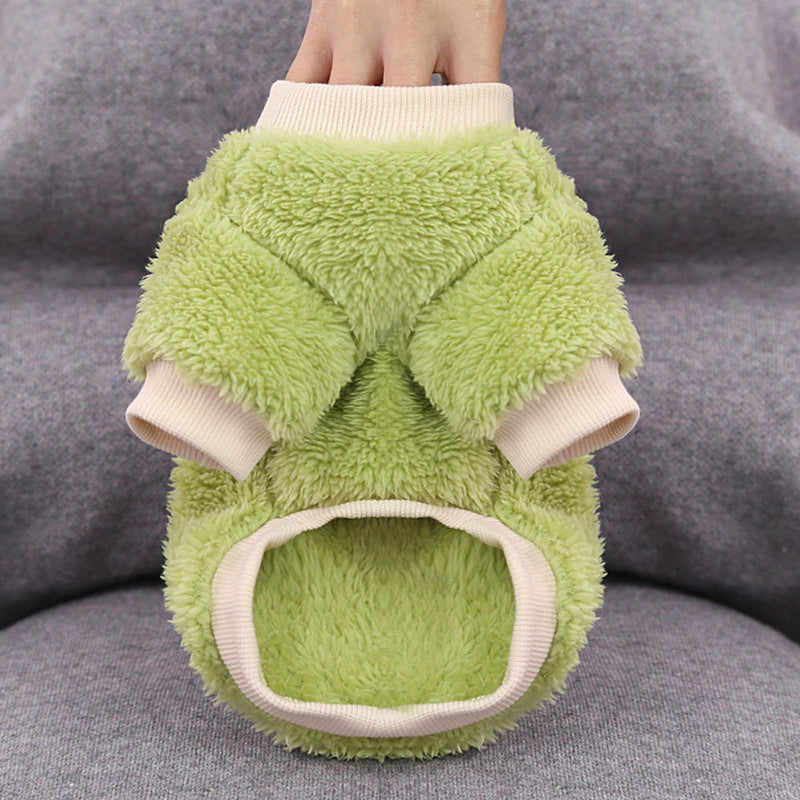 2 Pieces Dog Sweaters Dogs Pajamas Fleece Winter Warm Puppy Pet Coat Soft Sweaters Puppy Clothes for Small Dogs Cats Girls Boys XXS (Avocados, Grapes, XS) Avocados, Grapes - PawsPlanet Australia