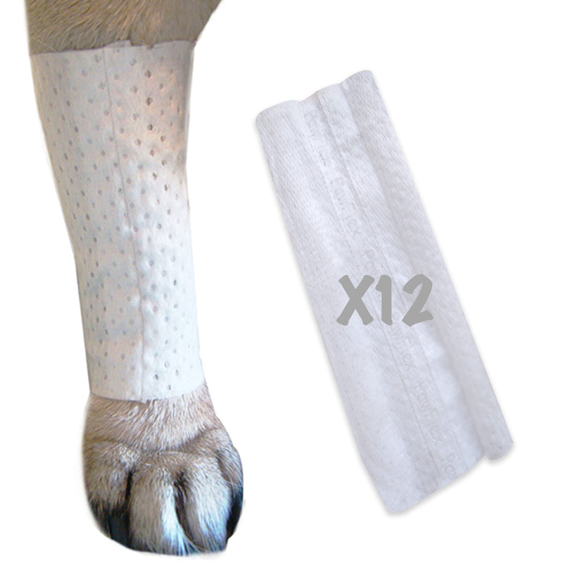 Protective Sleeve Tubular Cover - Bandages - for Dogs Cats and Other Pets First Aid Wound Care Comfortable Non-Adhesive Breathable & Water Resistant 12 Strips (yields 24-36 Covers)-(X-Large)