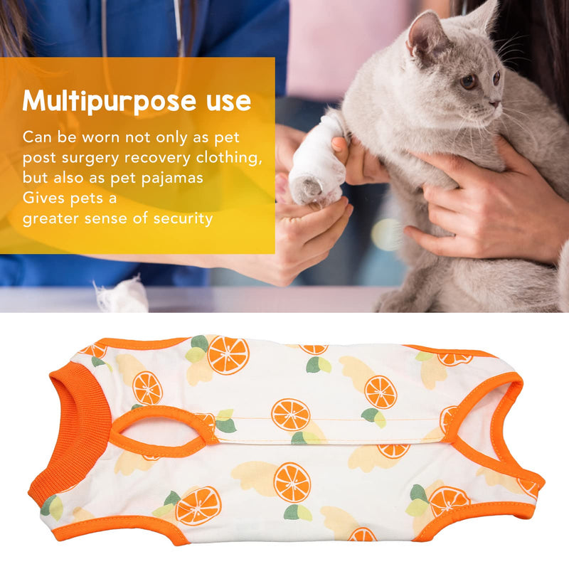 Haofy Cat Recovery Suit, Cotton Fabric, Prevents Licking, Breathable Design, XL Size for Post-Surgery Recovery and Wound Care, Keeps Pets Pleasantly Cool, Easy to Wear