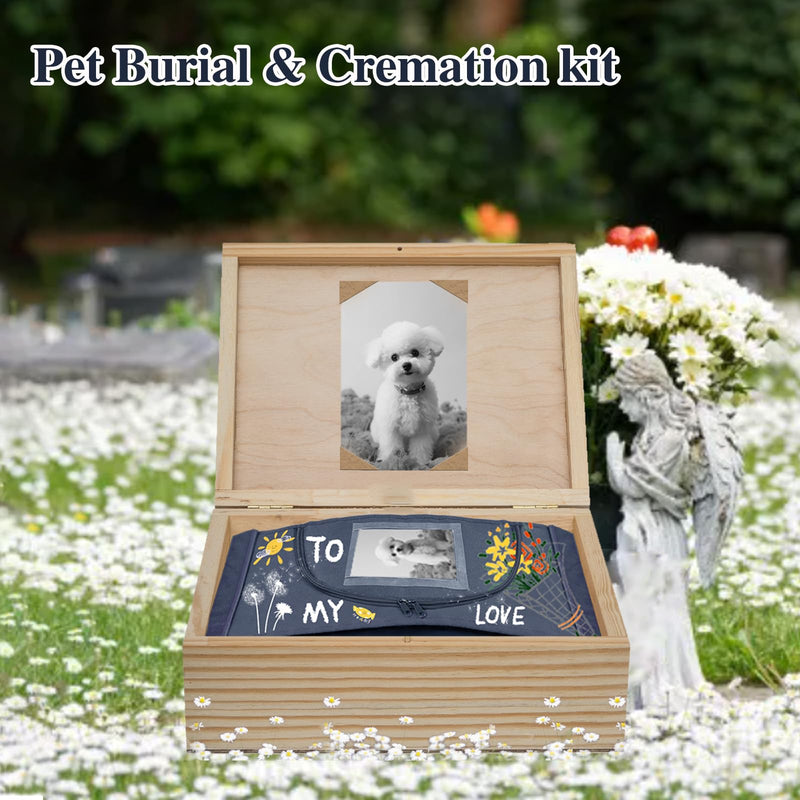 Eco Friendly Pet Body Bag with Handle，Pet Burial Box for Every Breed Size， Animal Body Bag for Burial and Cremation (L) Large - PawsPlanet Australia