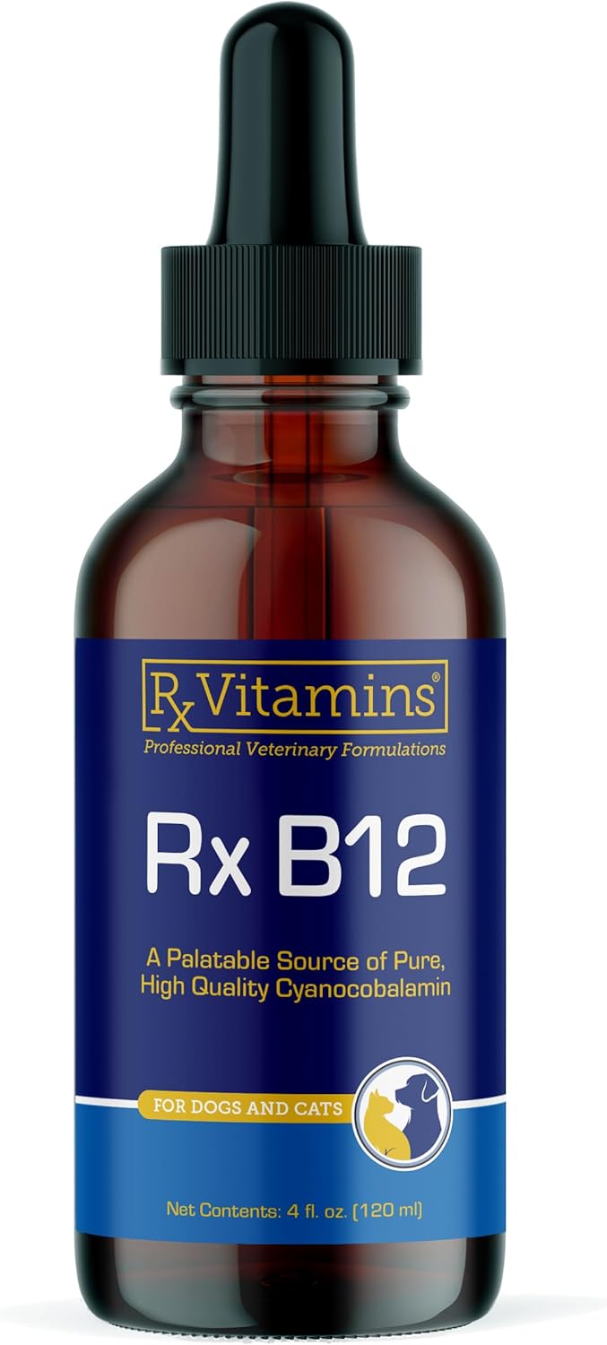 Liquid Vitamin B-12 Complex Drops for Dogs and Cats - Nutritionally Balanced Vet Formulated - Energy, Appetite, Mood - Recovery - Helps Cognition and Brain, Joints, Skin, Digestion