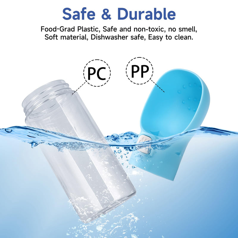 Colorday Handheld Dog Treat Dispenser Built-in Clicker & Treat Pouch, Slow Feeder for Puppy Training Walking Hiking Traveling (6.7 OZ, Blue) 6.7 OZ - PawsPlanet Australia