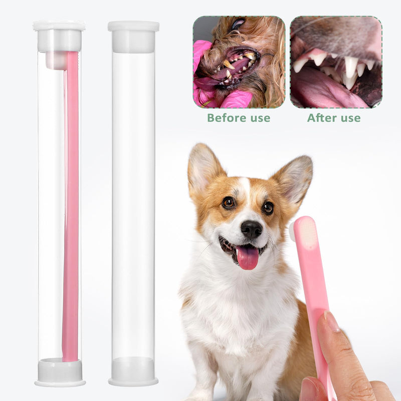 Artibetter Toothbrushes for Precise Cleaning of Pets, 3 Pieces, Plastic with Soft Bristles, Robust and Durable for Small Dogs, Cats and Rabbits