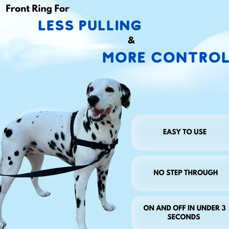 ShawnCo Dream Walk No-Pull Dog Harness- Adjustable, Comfortable, Easy to Use Pet Halter to Help Stop Pulling for Small, Medium and Large Dogs (Mustang Red, M) Mustang Red - PawsPlanet Australia