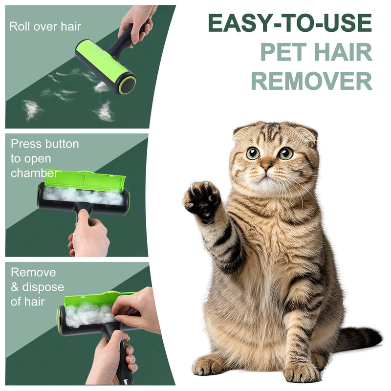 Pet Grooming Set-Pet Hair Remover Roller and Double Sided Undercoat Rake for Dogs & Cats, Lint Roller for Pet Hair, Deshedding Brush and Dematting Tool - PawsPlanet Australia