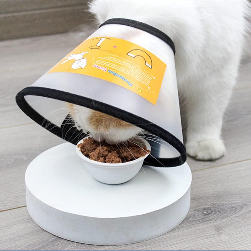Elizabethan Collar Breathable Soft Edge, Dog Cone Collar, Adjustable Pet Protection Collar Anti Bite & Lick Wound Healing, Suitable for dogs with 35-40cm Neck Circumference, White Neck:35-40 cm
