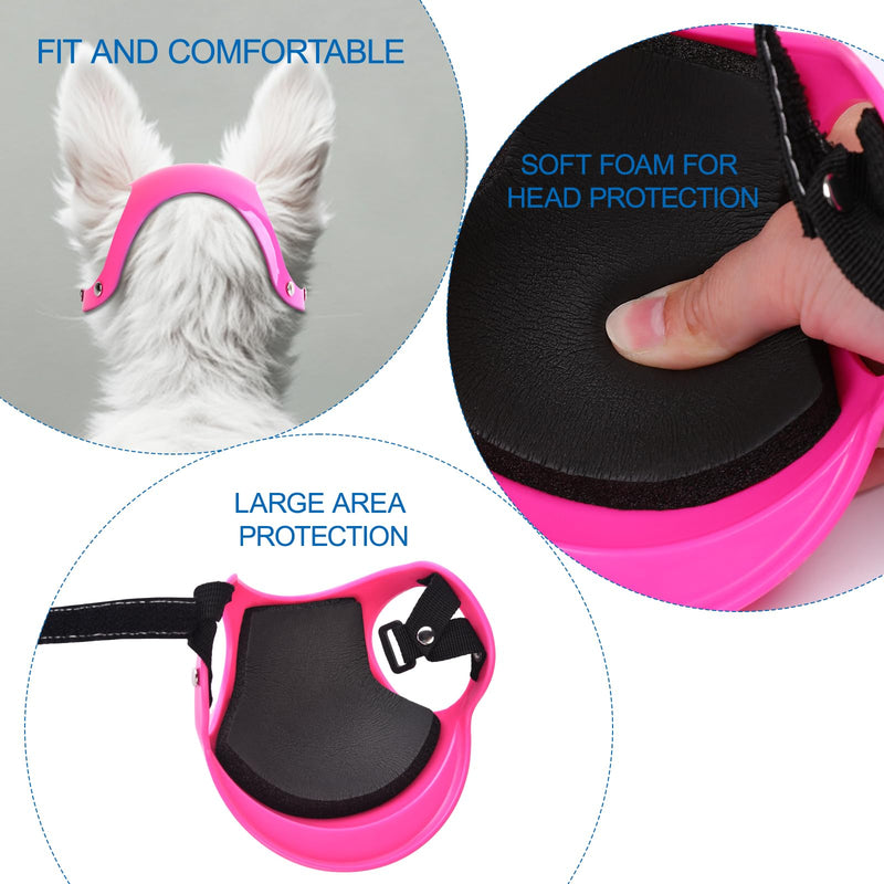 Petmolico Safety Helmets for Dogs,Dog Helmet with Ear Holes & Adjustable Strap,Comfortable & Protective Helmet for Small Breed or Other Animals for Outdoor Driving/Riding/Hiking/Biking(Small,Pink) Pink - PawsPlanet Australia