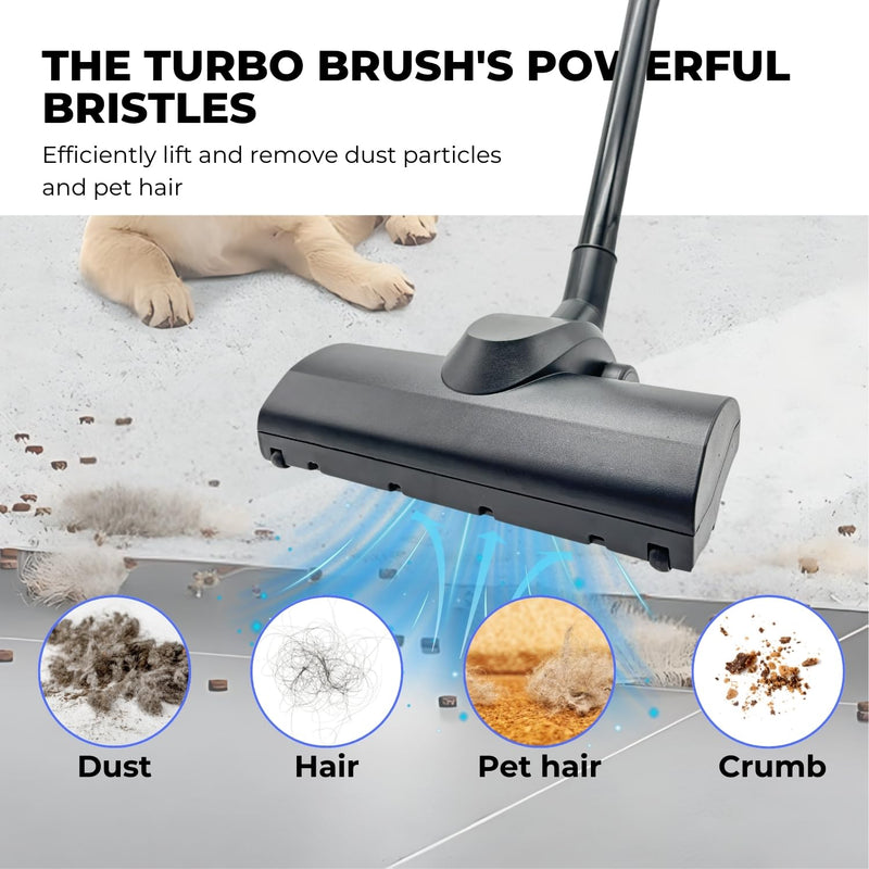 for Shop Vac Using 1 1/4'' & 2 1/2'' Accessories, Turbo Brush Head 1.25" Plus 2 1/2 Inch Vacuum Hose Adapter Compatible with Rigid Shop-Vac VacMaster Craftman - Vacuum Attachment for Pet Hair Removal - PawsPlanet Australia