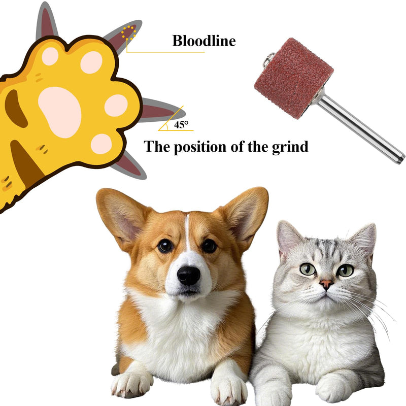 26 Pack Nail Grinder for Dogs Replacement Kit Pet Nail Grinder Replacement Kit with Grit Sanding Bands Pet Smoother Claw Care Dog Claw Grooming Supplies(80#/120#) - PawsPlanet Australia