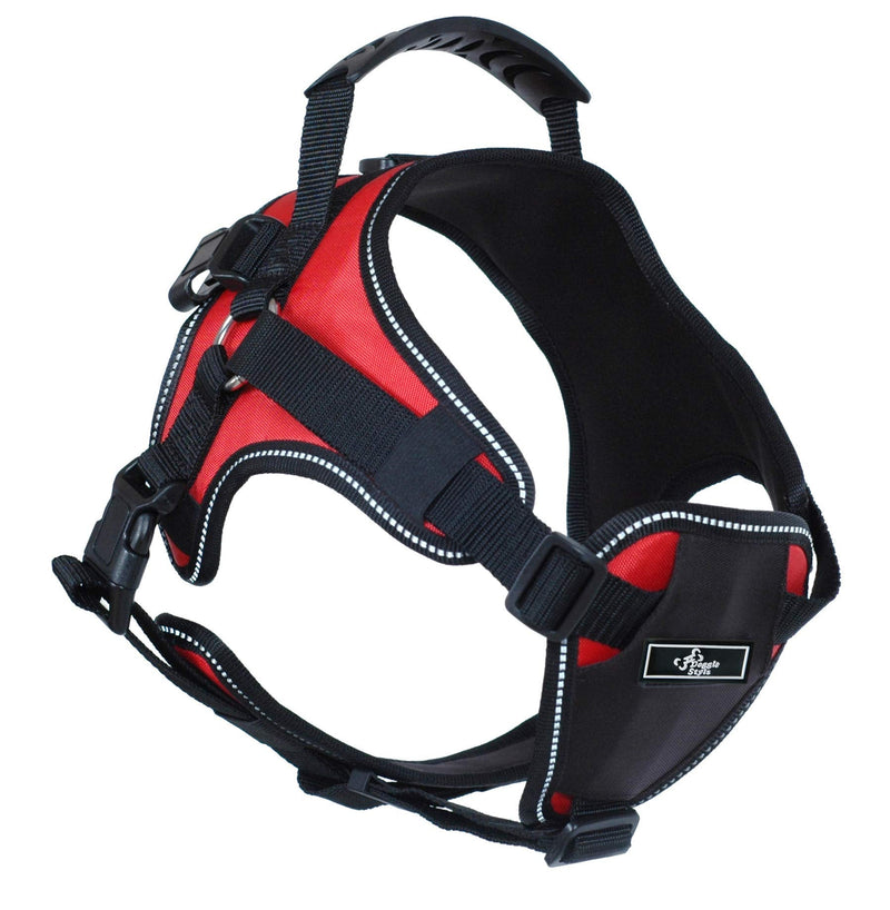 Doggie Stylz Multi-Functional Full-Body Lifting Dog Harness Vest, Designed for Front-Only, Rear-Only or Full-Body Dog Lifting. Please Measure Your Dog Before Ordering. Girth 25-33" Red - PawsPlanet Australia