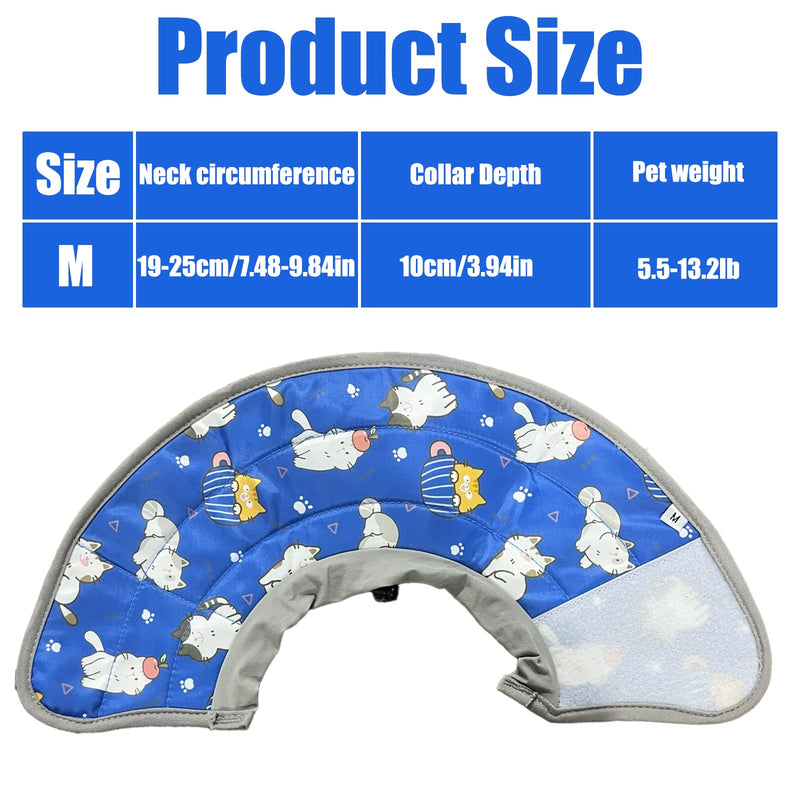 Cat Cone Collar Soft,Adjustable Cat Recovery Collars to Stop Licking After Surgery,Elizabethan Collar for Pet Kitten Puppy