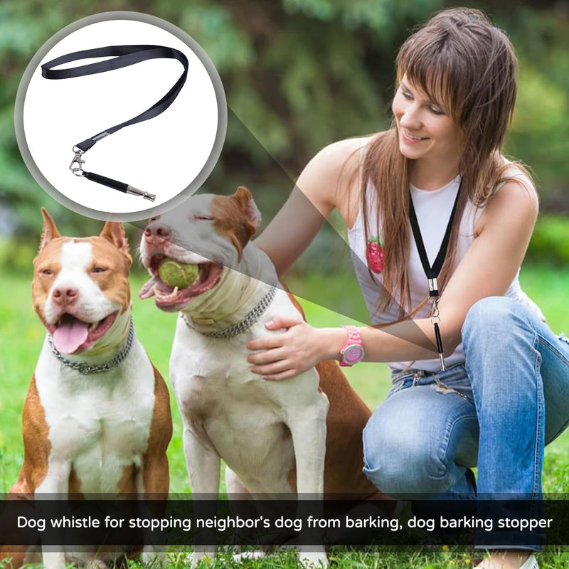 2 Pcs Dog Whistles,Dog Whistle to Stop Barking,Adjustable Ultrasonic Silent Dog Whistle to Make Dogs Come to You,Dog Whistle Training for Stop Barking Training Control Tools, Lanyard - PawsPlanet Australia