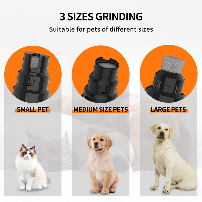 K&K Dog Nail Grinder, Professional Dual Speed Rechargeable Pet Nail Trimmer with LED Light, Painless Paws Nail Grinder for Dogs Claws, for Small Medium Large Cats & Dogs Visit The Store - PawsPlanet Australia