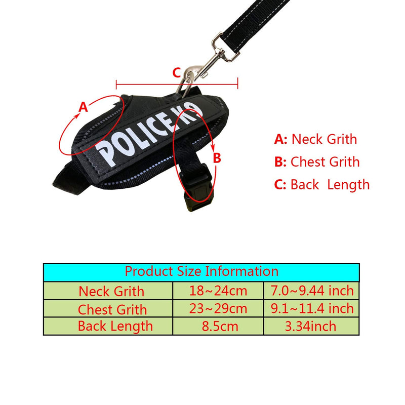 Vehomy Rabbit Harness with Leash for Bunny Rabbits Cats Small Animals (Black) Black rabbit harness - PawsPlanet Australia