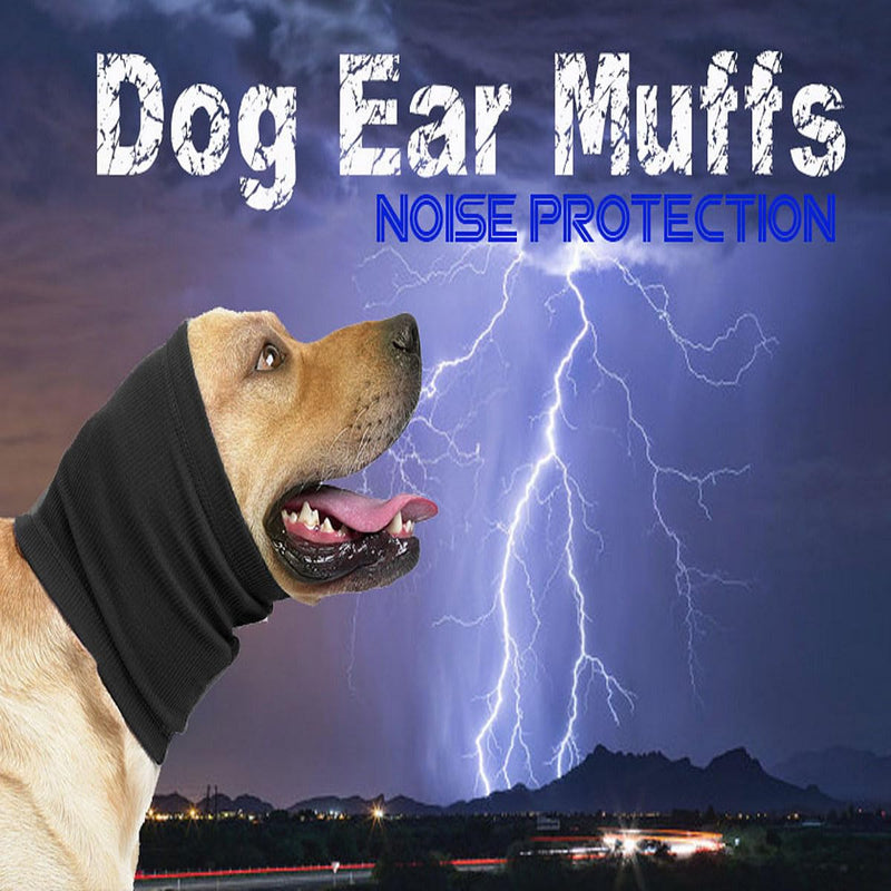 Quiet Ears for Dogs Hats Hoodies Dog's Ear Muffs Headband Noise Ear Protection for Dogs,Blcak S Small Black - PawsPlanet Australia