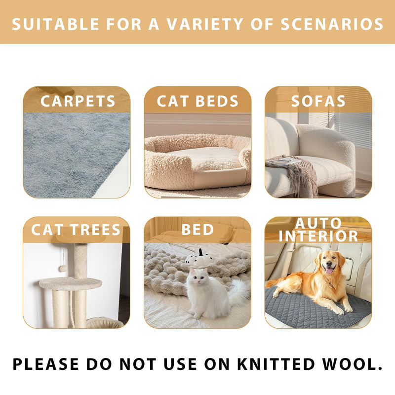 Pet Hair Removal Tool for Dog and Cat,Pet Hair Remover Removes Fur and Lint from Couch,Carpet,Cat Tree Tower Bed,Car Interiors,Rug,Mat,Coat,and Various Furniture,Silicone Material,Reusable 1 Pack - PawsPlanet Australia