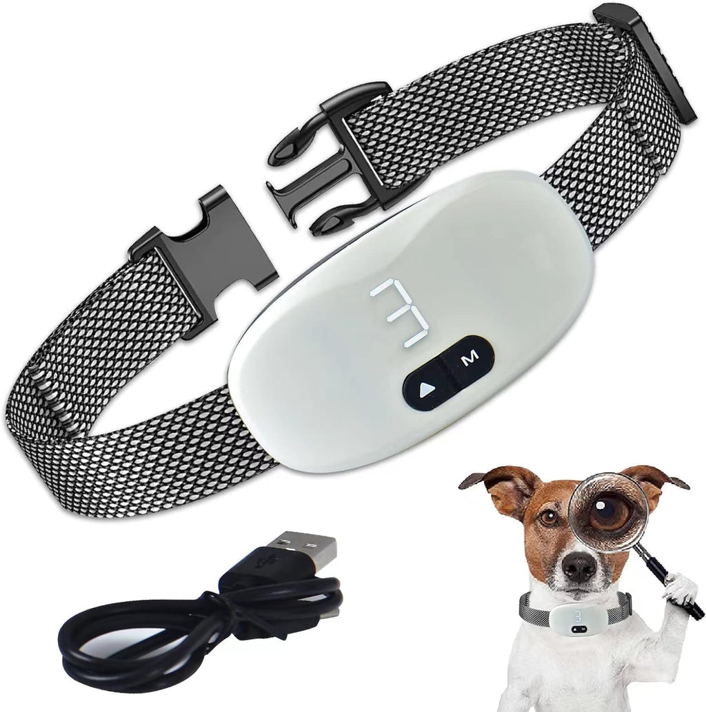 Bark Collar for Dogs - Shock Collar for Large/Medium/Small Dog, Rechargeable Anti Barking Device with 7 Sensitivity Levels & 8 Shock and Vibration Levels, Weatherproof & Durable Bark Collar for Dogs