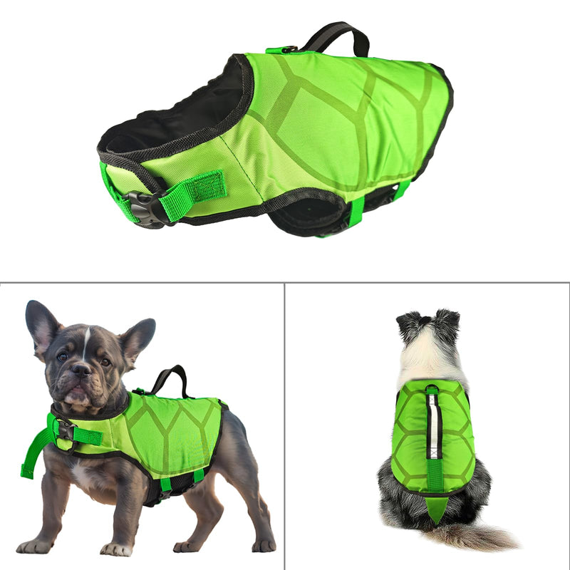 Dog Life Jacket, Lightweight Dog Life Vest for Swimming Boating, Adjustable Life Jackets for Small Medium Large Dogs, Reflective Dog Swimming Vest with Rescue Handle(Small) - PawsPlanet Australia