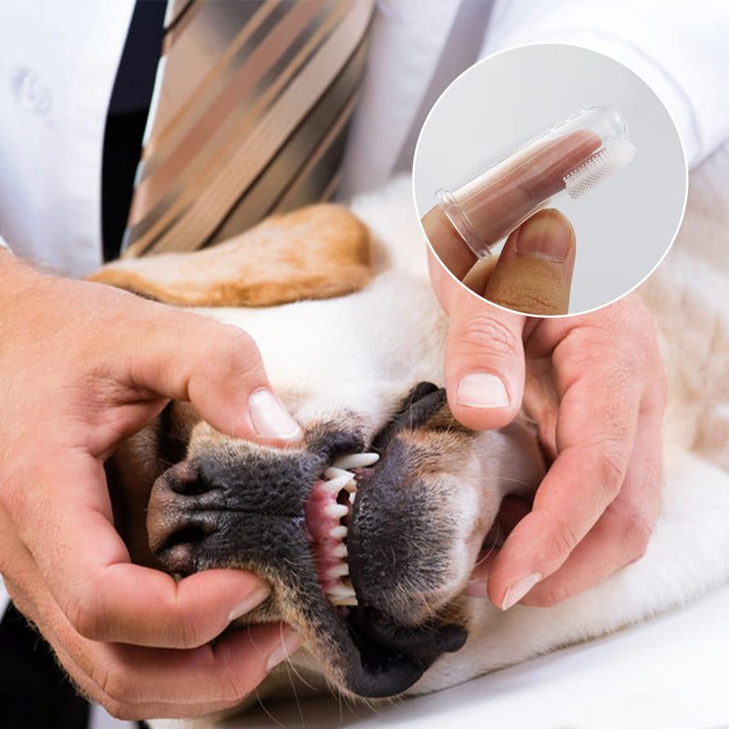 Pack of 14 Soft Silicone Pet Toothbrushes Toothbrush for Dogs Toothbrush for Cats Pet Cleaning