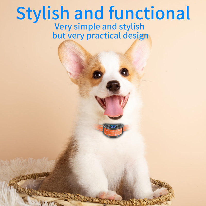 Automatic Guide Training Dog Collar, Two Anti-bark Modes with Beep Optional Electrostatic Shock Mode for Large Medium Small Dog, Vibration Barking Collar Waterproof & Rechargeable Bark Collar - PawsPlanet Australia