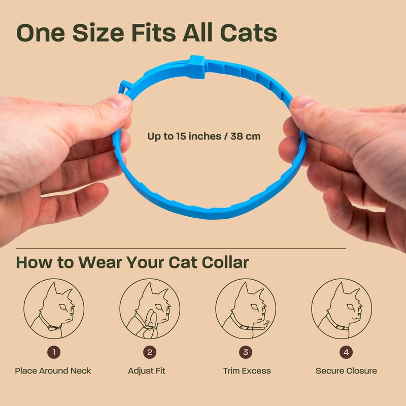 6 Pack Calming Collar for Cats - Calming Cat Collar, Cat Pheromone Collar, Cat Calming Collar for Anxiety - Efficient Relieve Reduce Stress Relief for Cats, Ideal for Meowing and Anxiety Reduction 6 Pack Mix - PawsPlanet Australia