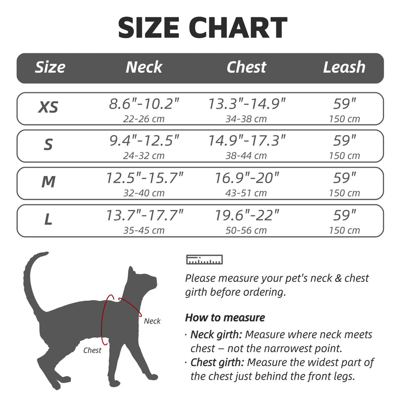 Escape-Proof Cat Harness and Leash Set - Adjustable and Comfortable - Ideal for Walking Cat Outdoors - Fits Small Dogs, Kittens, Medium, and Large Cats (Yellow, XS) Yellow - PawsPlanet Australia