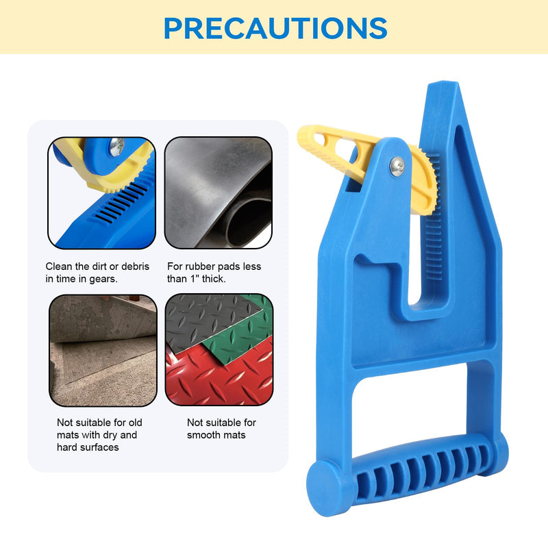 Heavy Duty Stall Mat Gripper, a Pair of Mat Mover Tool - Effortless Remover for Thick Rubber Mats in Horse Stalls, Barn, Gym, Trailer - Easy Lift & Move to Save Your Back - PawsPlanet Australia