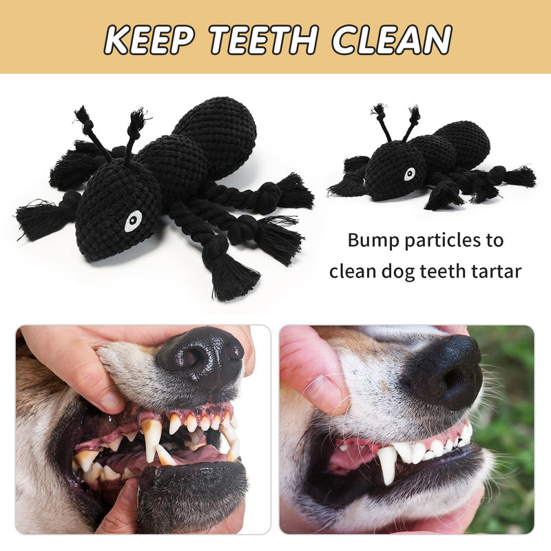 ant Plush Dog Toys Which Puppy Stuffing and Ant Scream，Boring Interactive for Separation Anxiety Suitable for Small and Medium Dogs to Chew and Play (Ant) - PawsPlanet Australia