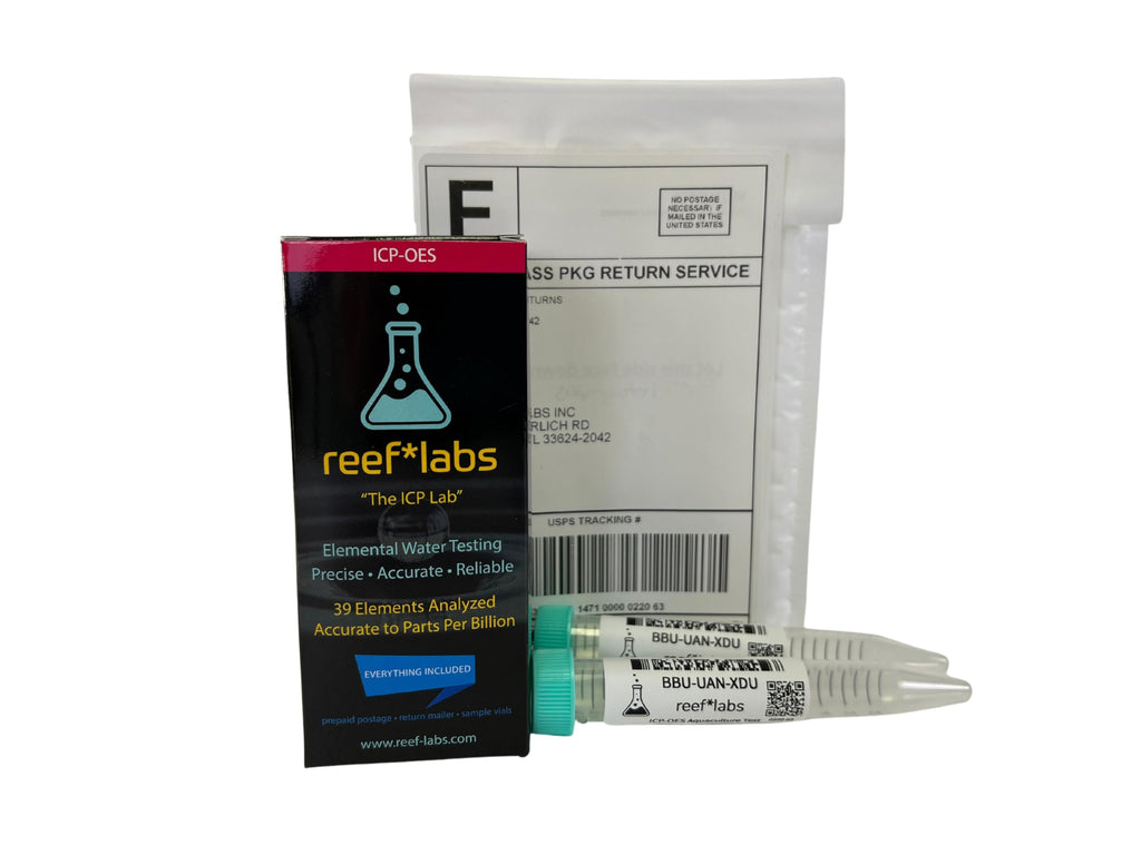 ICP Water Test - Elemental Water Test Kit - 39 Elements - Reef Aquarium Test