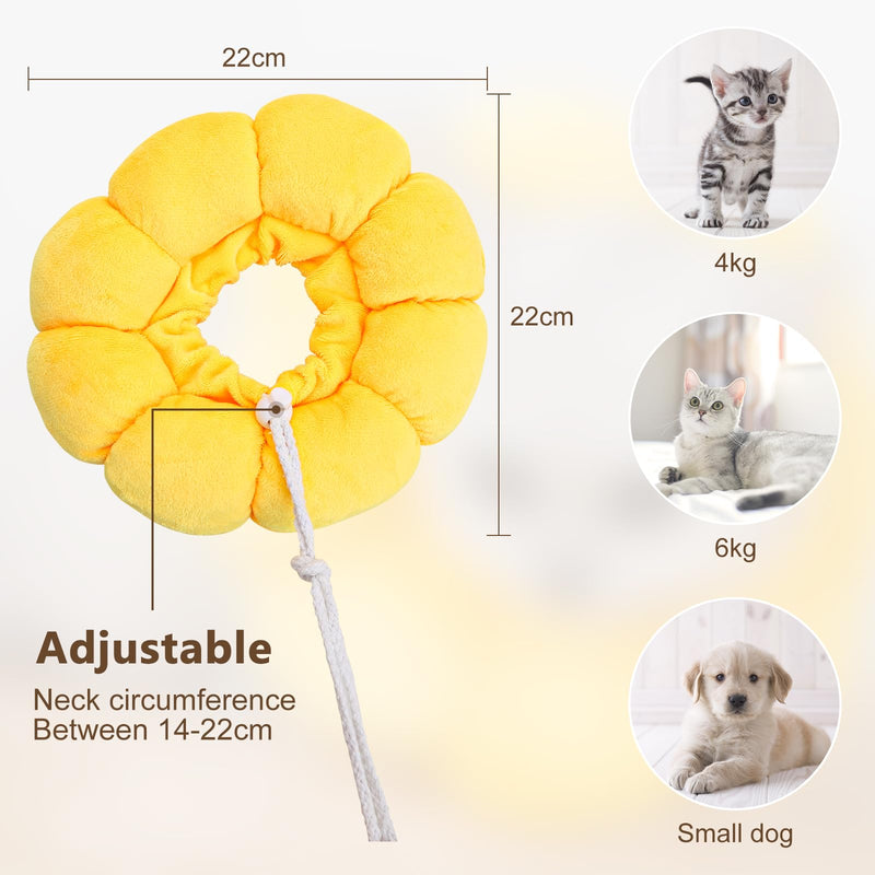 Cat Collar, Cat Recovery Collar with Adjustable, Leak Protection, Adjustable Cat Collar, After Surgery, Pet Protective Collar