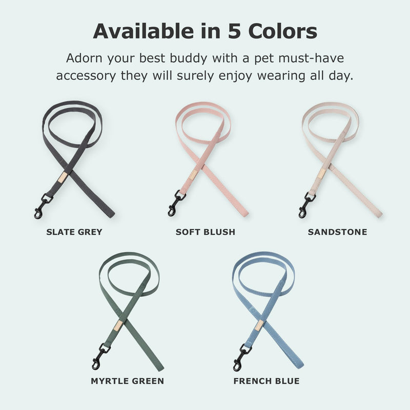 FuzzYard Life Dog Lead | Size L | Stylish Premium Cotton Design in Myrtle Green Perfect for Everyday Walking and Training Large - PawsPlanet Australia