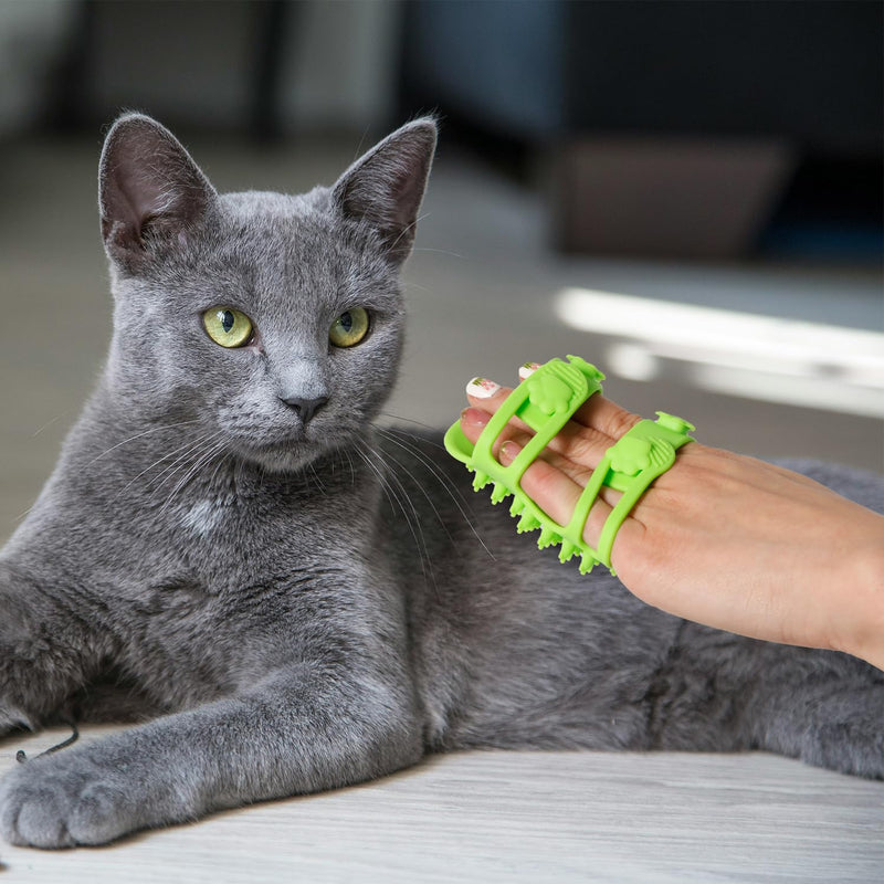 2pcs 2 in 1 Cat Self Groomer Brush, 2 Styles Cat Face Scratcher Corner Adjustable Silicone Cat Grooming Massage Shedding Brush Tickling Comb Pet Brush for Table Legs Climbing Frame - PawsPlanet Australia