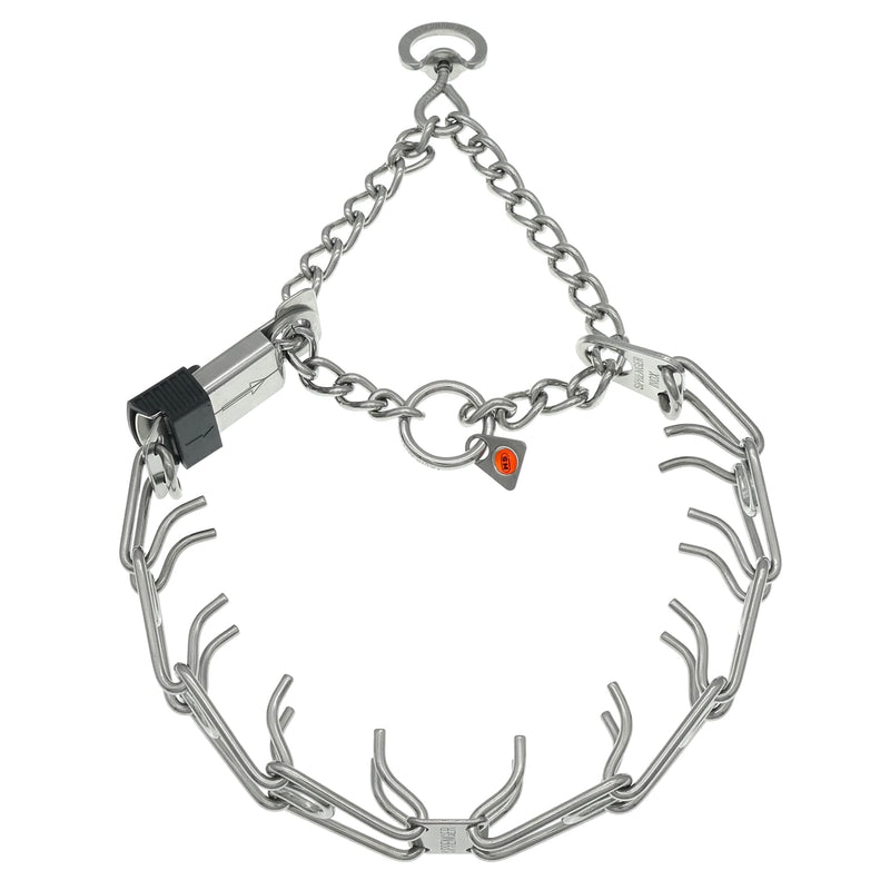 Herm Sprenger Stainless Steel Dog Collar with Quick Release ClicLock Buckle for Small Medium Large Dogs Training Collar for Dogs Made in Germany (23in x 3.2mm) 23in x 3.2mm (neck size up to 19in) - PawsPlanet Australia