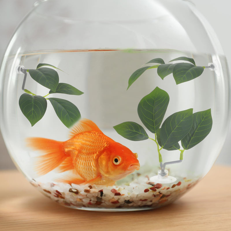 3pcs Fish Tank Decor, Betta Leaf Aquarium Décor Accessories Simulating Natural Habitat for Betta Fish Playing, Spawning, Breeding, Resting Bed with Plastic Suction Cup, Fish Tank Aquarium Accessories - PawsPlanet Australia