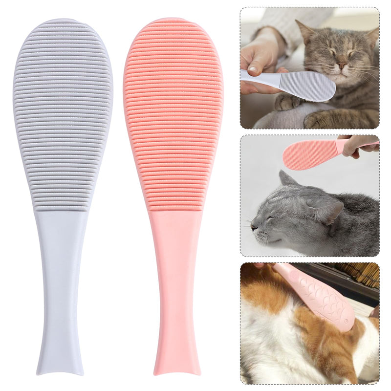 POPETPOP 2pcs Cat Tongue Comb Kittycorn Cat Hairbrushes Cat Deshedding Tool Cat Nurturing Brush Dog Slicker Brush Cat Comb Brush Cat Grooming Comb Cat Comb Cats Abs Dog Hair Comb 20X6X0.5CM As Shown - PawsPlanet Australia
