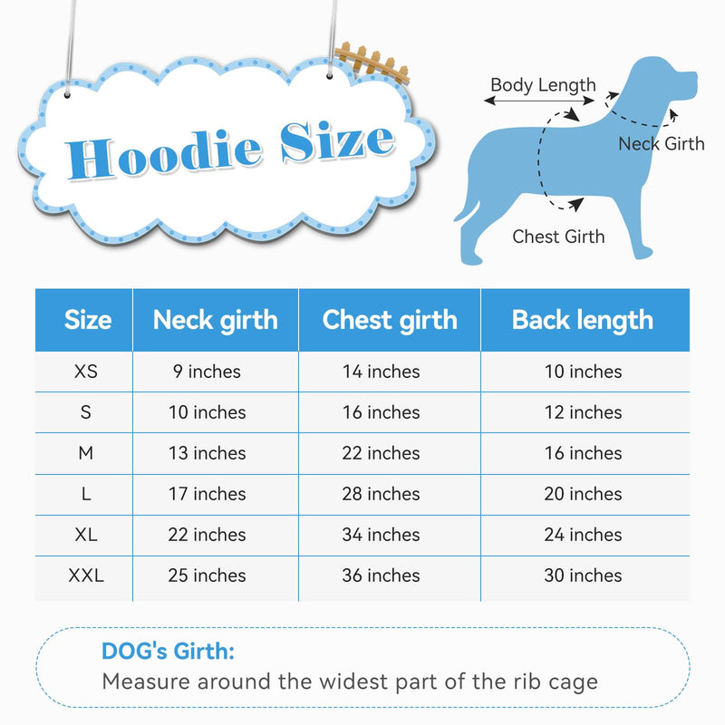 Dog Sweaters for Medium Dogs Security Dog Hoodie Dog Sweater Soft Brushed Fleece Dog Clothes Dog Hoodie Sweatshirt with Pocket(M) - PawsPlanet Australia